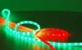 Подробнее о Светодиодный шнур LED-XD-3W-24V зелёный трехлинейный матовый