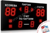 Подробнее о Импульс-713-D13x4-D10x3-S4-A2 табло для волейбола