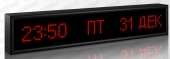 Подробнее о Импульс-406K-S6x96-ETN-NTP Текстовые часы-календари с NTP