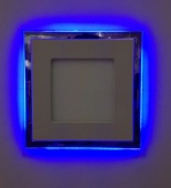 Подробнее о 701R-22W-6000K Светильник встраиваемый, круглый,со стеклом,LED-подсветка,22 W